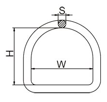 焊接D型环标注